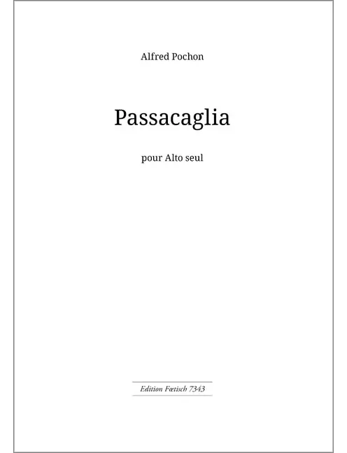 Passacaglia